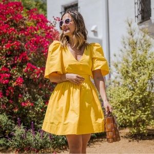 Yellow Cutout Dress from Banana Republic